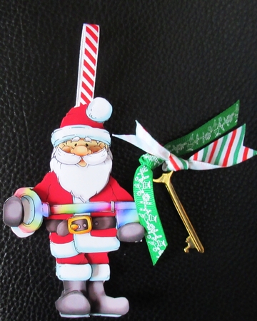 Magic Key Santa Doodles  by Davina Rundle