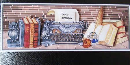 Male Card Large DL Vintage by Davina Rundle