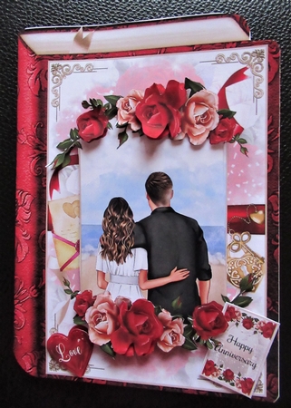 Book Of Romance Shaped Mini Page Kit by Davina Rundle