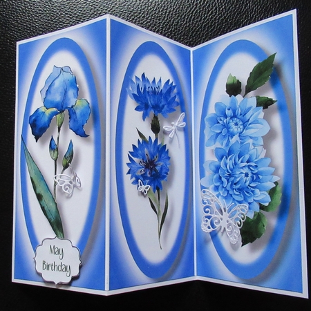 Simple Floral DL Trio Quick Toppers Sheet 4 by Davina Rundle