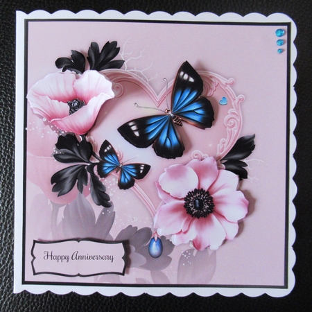 Tender Love - Square Card Front with Step-by-Step by Davina Rundle