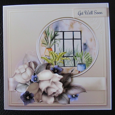 Flowers and room view 7x7 by Davina Rundle