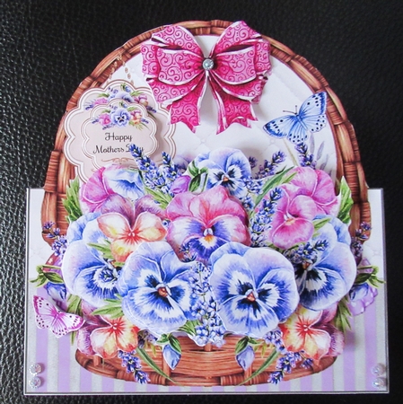 Summer Floral Basket 02 Shaped Mini Page Kit  by Davina Rundle