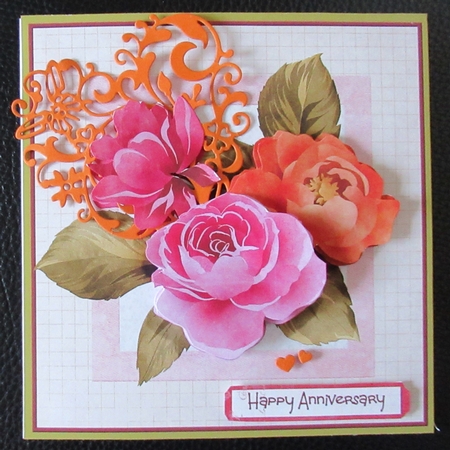 Rose blooms 6x6  by Davina Rundle