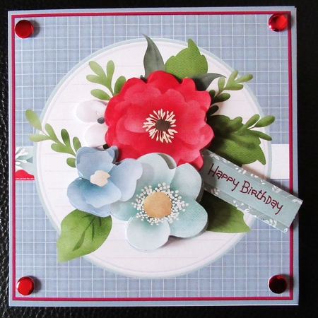 Mixed flowers 6x6 by Davina Rundle