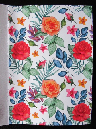 Flowers Pattern Background Paper 1 by Davina Rundle