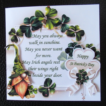 7x7 An Irish blessing gnome  by Davina Rundle