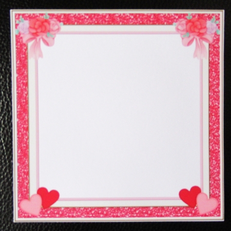 Glitter Frame 7x7ins Blank Insert by Davina Rundle