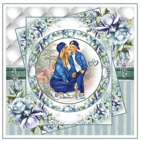 Mother And Son Mini Page Kit by Davina Rundle