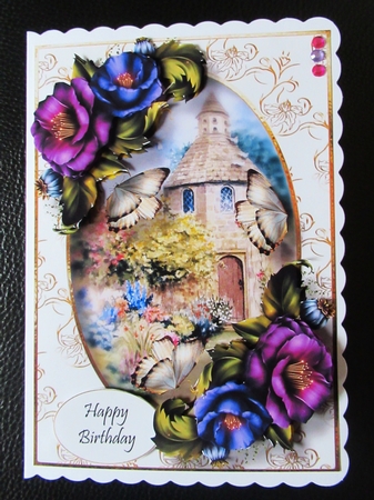 Beautiful Purple Flowers At The Dovecote by Davina Rundle