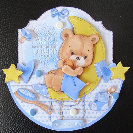 LITTLE STAR rocker card - boy by Davina Rundle