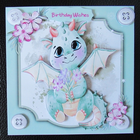 8x8 Mini Kit , Beautiful Dragon Flowers by Davina Rundle