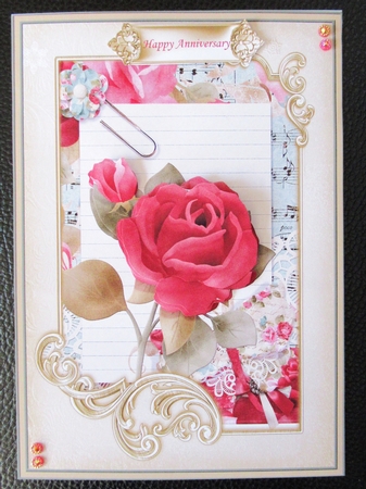Red rose A5 by Davina Rundle