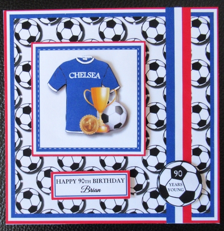 7x7 Chelsea Card Front, Topper & Decoupage with Sentiments by Davina Rundle