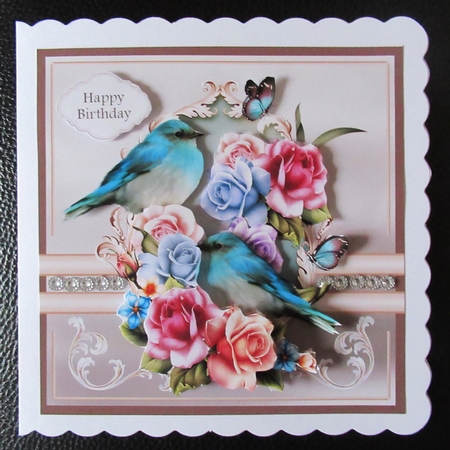 Blue Birds and Butterflies by Davina Rundle