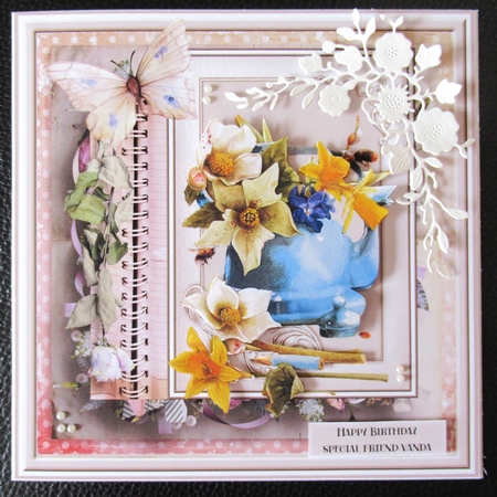 Vintage flowers 7x7 by Davina Rundle