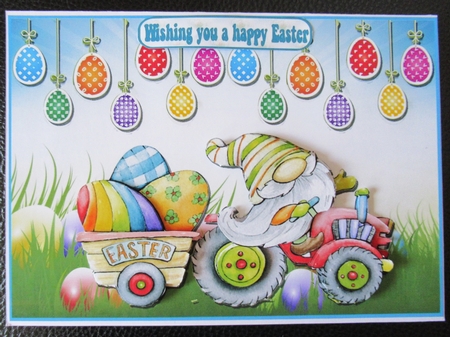 Easter Tractor A5 by Davina Rundle