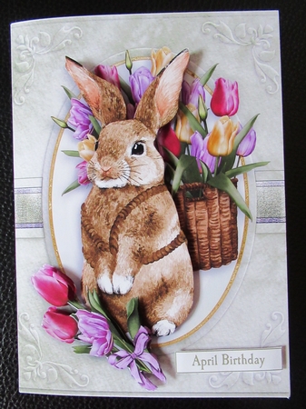 Flower Basket Bunny MiniKit-4 by Davina Rundle
