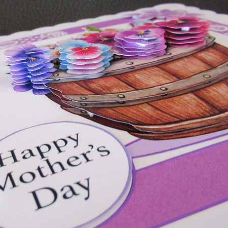 Bucket of flowers Purple by Davina Rundle