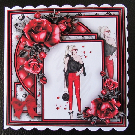 Black & Red Mini Kit #4  NO DECOUPAGE**  by Davina Rundle