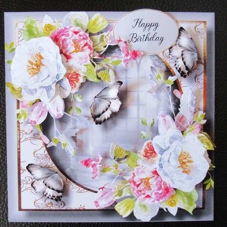 Beautiful Blooms & Butterflies - Pastel Bouquet by Davina Rundle
