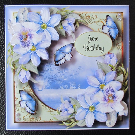 Beautiful Blooms & Butterflies - Blue Beauty by Davina Rundle