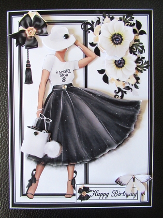 Monochrome fashionista mini kit by Davina Rundle