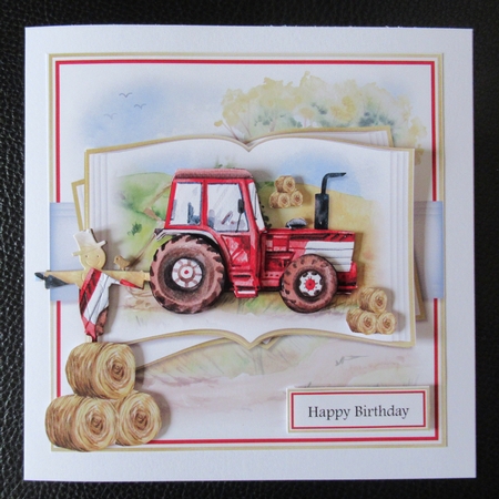 Red Tractor Farming Open Book Mini Kit by Davina Rundle
