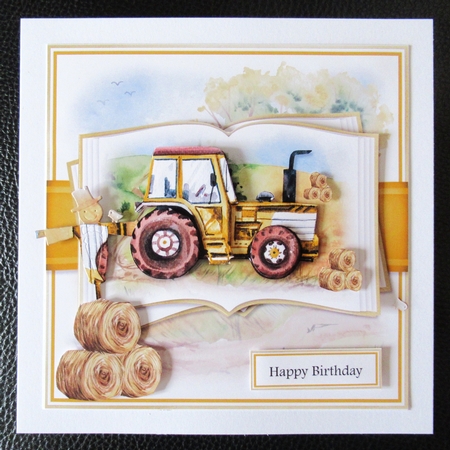 Yellow Tractor Farming Open Book Mini Kit by Davina Rundle