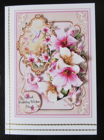 Lilies And Birds 02 Mini Page Kit  by Davina Rundle