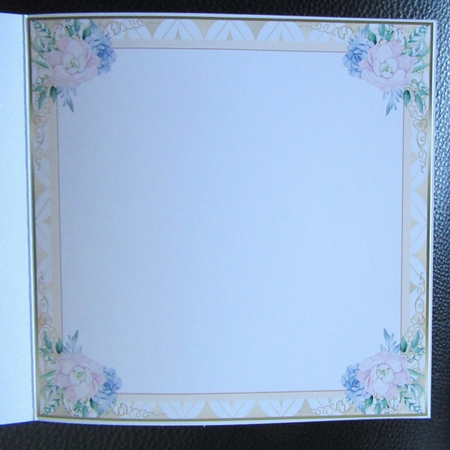 Pink Flower 7x7ins Blank Insert  by Davina Rundle