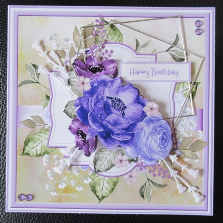 Purple rose 7x7 by Davina Rundle