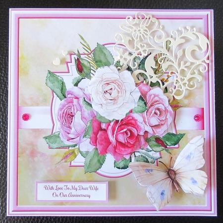 Roses of love 7x7 by Davina Rundle