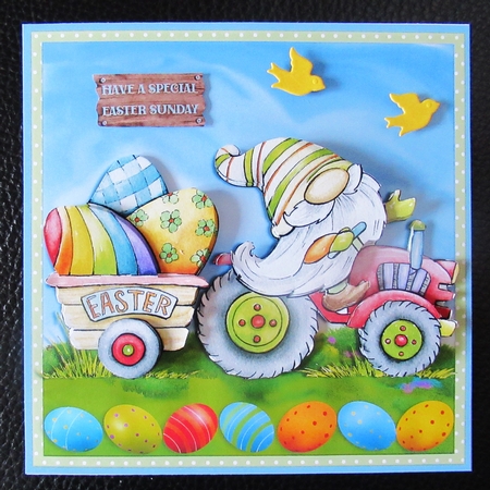 EASTER TRACTOR mini kit by Davina Rundle