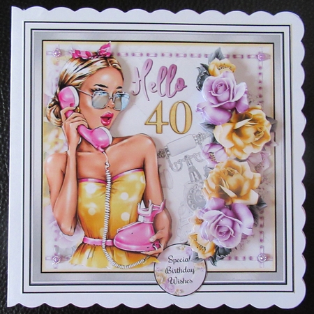 An Old Fashioned Hello 40 Mini Page Kit  by Davina Rundle
