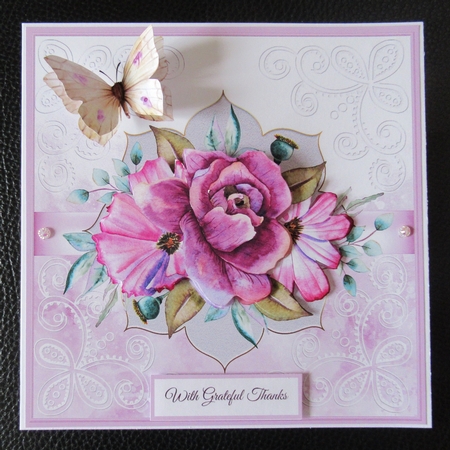 Lilac pink flower 7x7 by Davina Rundle