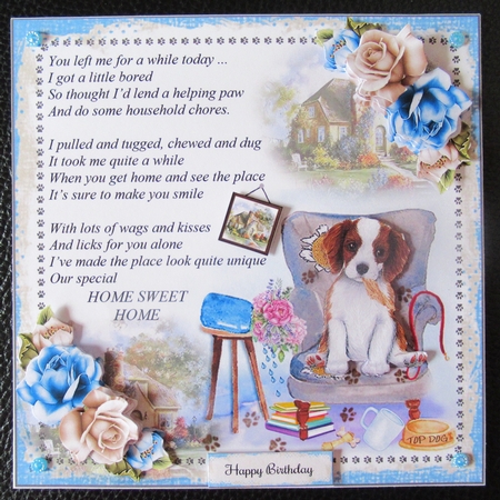 Home Sweet Home Card Front by Davina Rundle