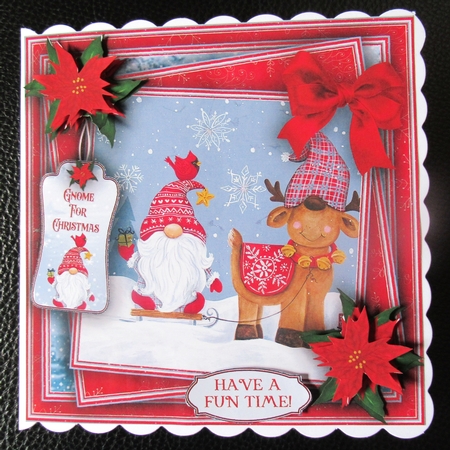 Gnome For Christmas 2 Mini Kit #4  NO DECOUPAGE**  by Davina Rundle
