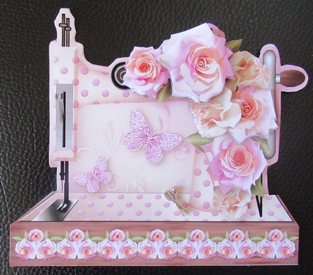 Rose Posy - Sewing Machine Card Mini Kit by Davina Rundle