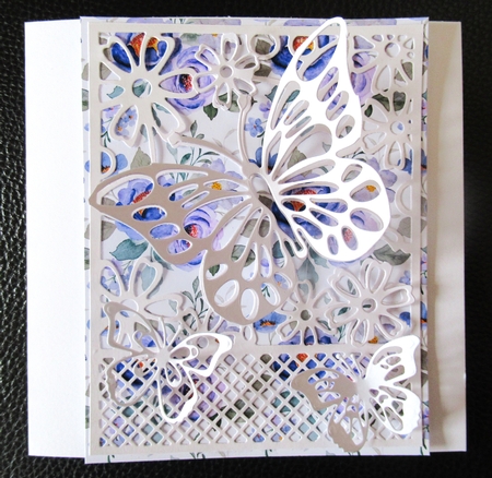 Flowers Pattern Background Paper 6 by Davina Rundle