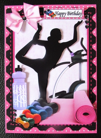 Mum loves keeping fit 8x8 & 5x7 mini kit by Davina Rundle