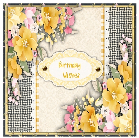 7x7 Mini Kit, Beautiful Wild Flowers  by Davina Rundle