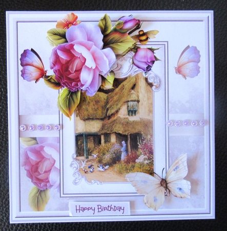 Feeding the doves 7x7 by Davina Rundle