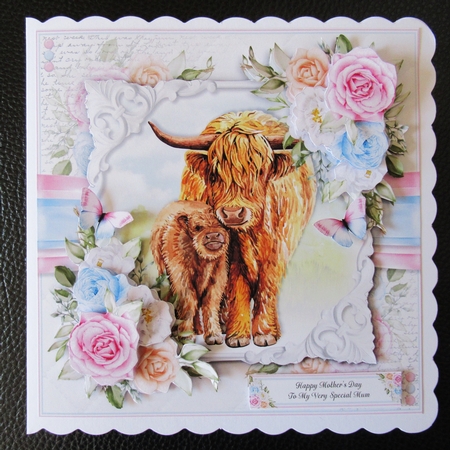 Mother and Baby Highland Cow Mini Kit by Davina Rundle