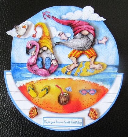 BIRTHDAY DUDE rocker card by Davina Rundle