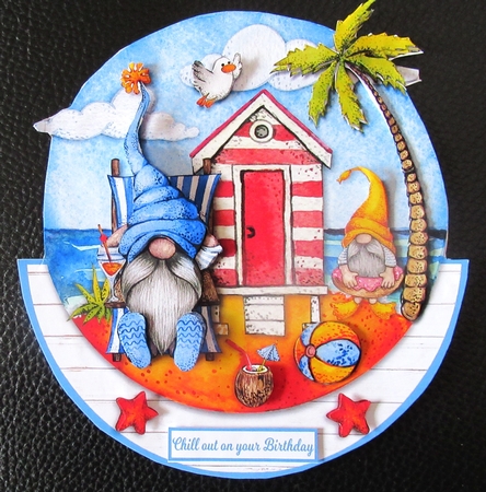 CHILL OUT rocker card by Davina Rundle