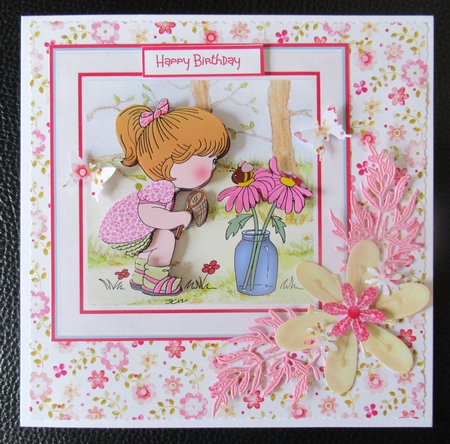 Hello bumble bee 6x6 by Davina Rundle