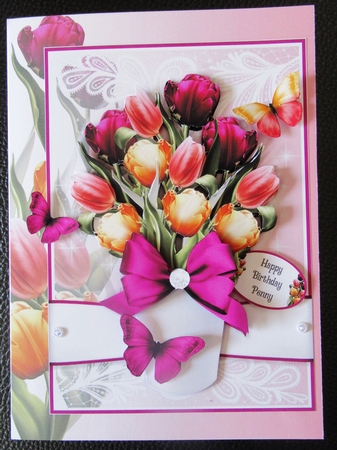 Beautiful Vase of Flowers 7x5 Mini Kit 1 by Davina Rundle