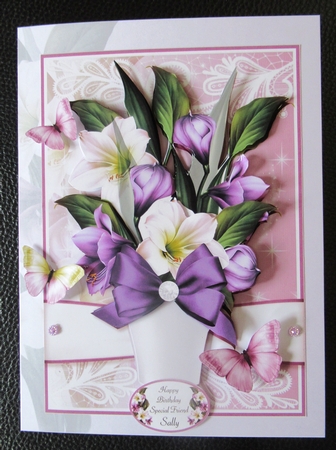 Beautiful Vase of Flowers 7x5 Mini Kit 4 by Davina Rundle