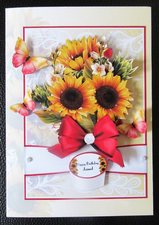 Beautiful Vase of Flowers 7x5 Mini Kit 5 by Davina Rundle